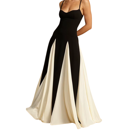 Celestial Grace™ Backless Pleated Maxi Dress