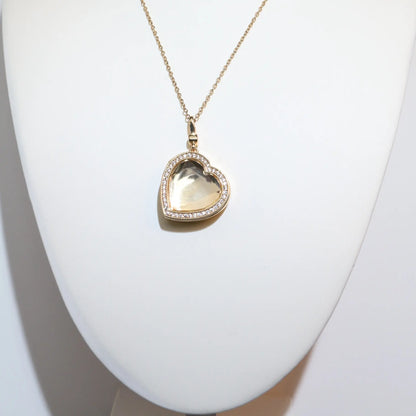 Stackable Clear Pendant Necklace with Tiny Charms | MAMA LOVE Baby Feet Paw Print | Trendy Cubic Zirconia Layering Jewelry | Best Meaningful Birthday Gift